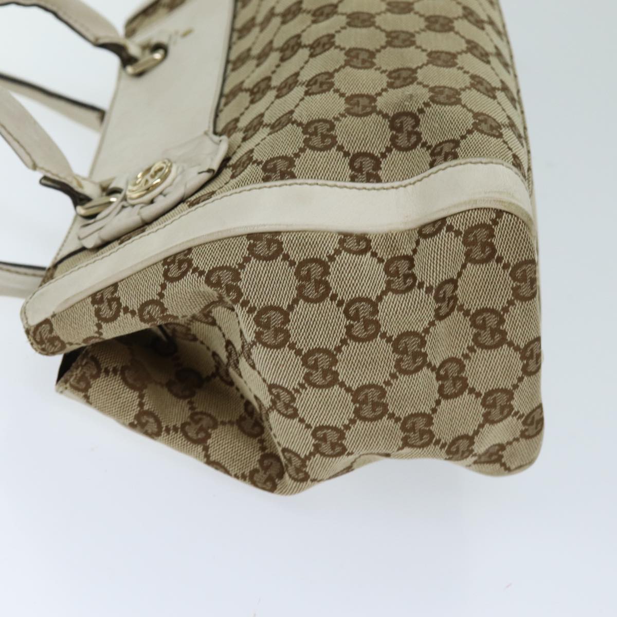 GUCCI GG Canvas Tote Bag Beige 190247 74211