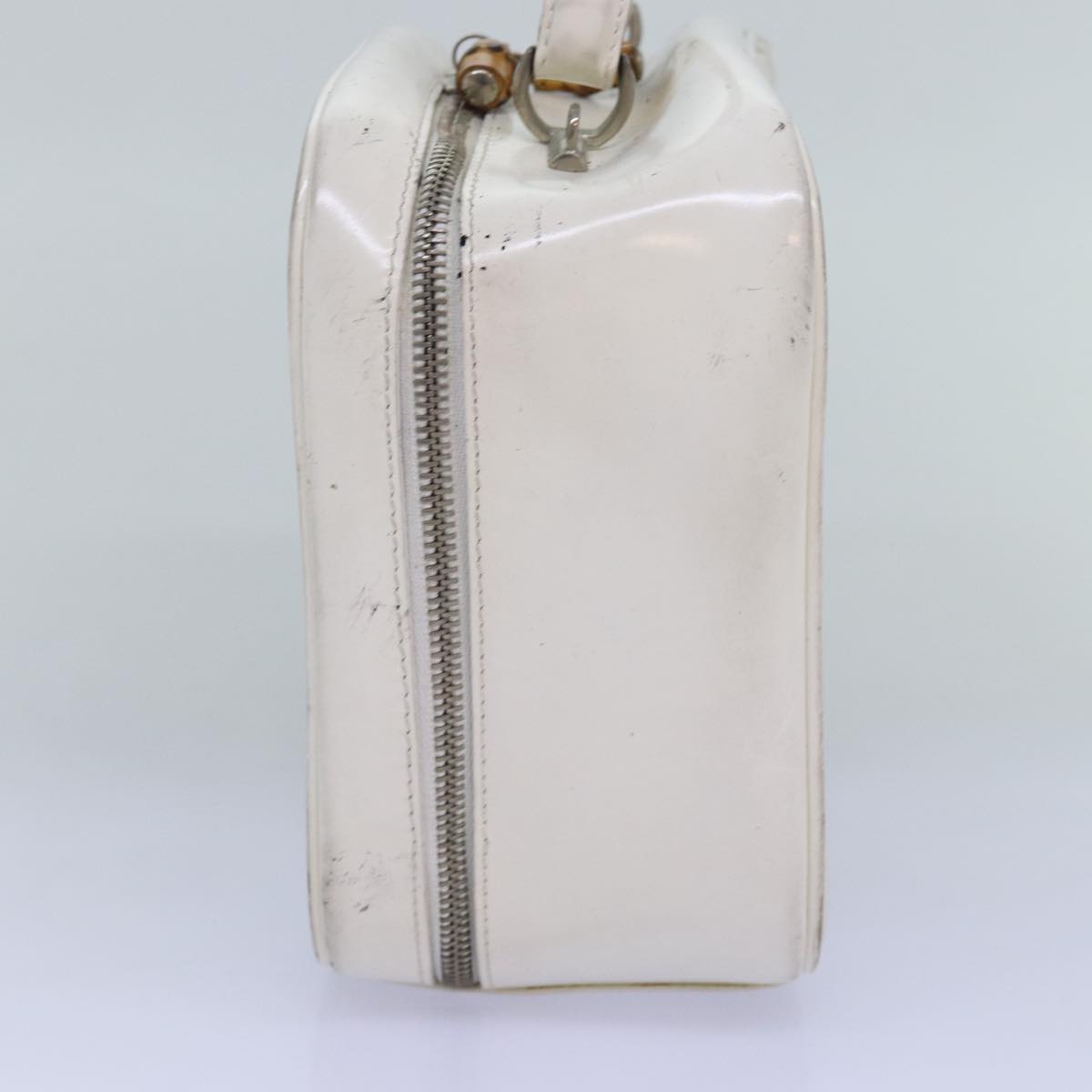 GUCCI Hand Bag Patent leather 2way White 000 270 0323 74229