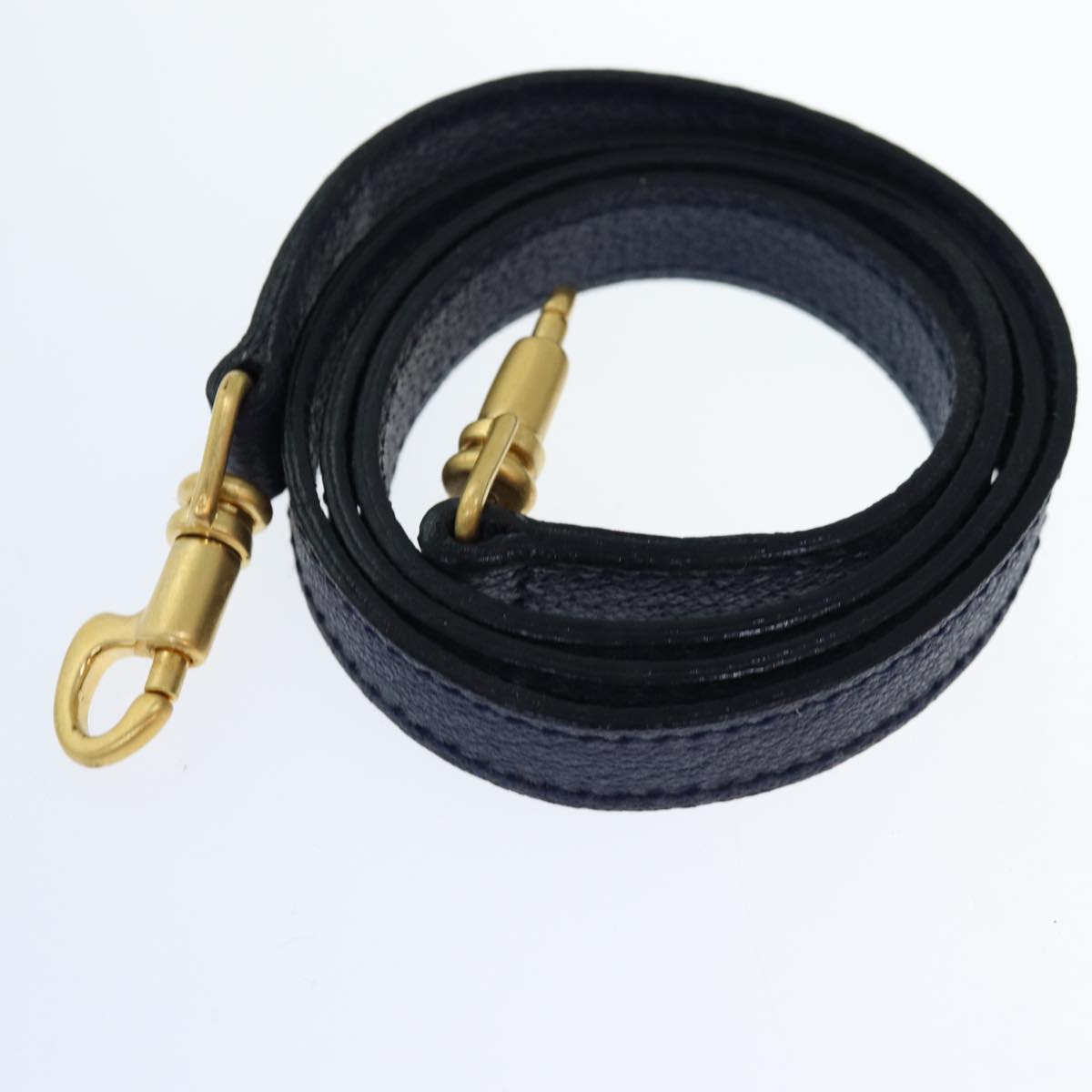 GUCCI Bamboo Hand Bag Suede 2way Navy 000 1274 0290 74230