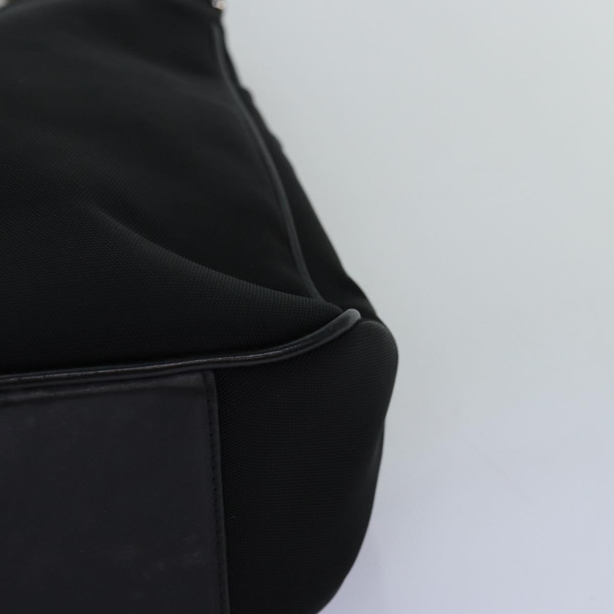 GUCCI Bamboo Hand Bag Nylon Black 001 1638 3444 74233