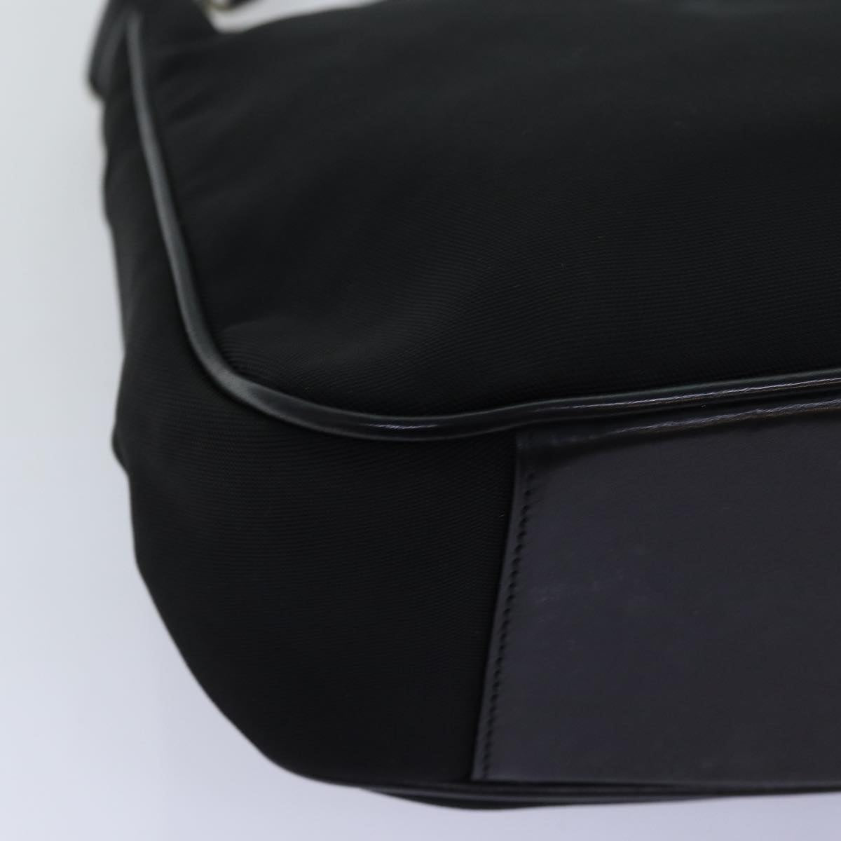 GUCCI Bamboo Hand Bag Nylon Black 001 1638 3444 74233