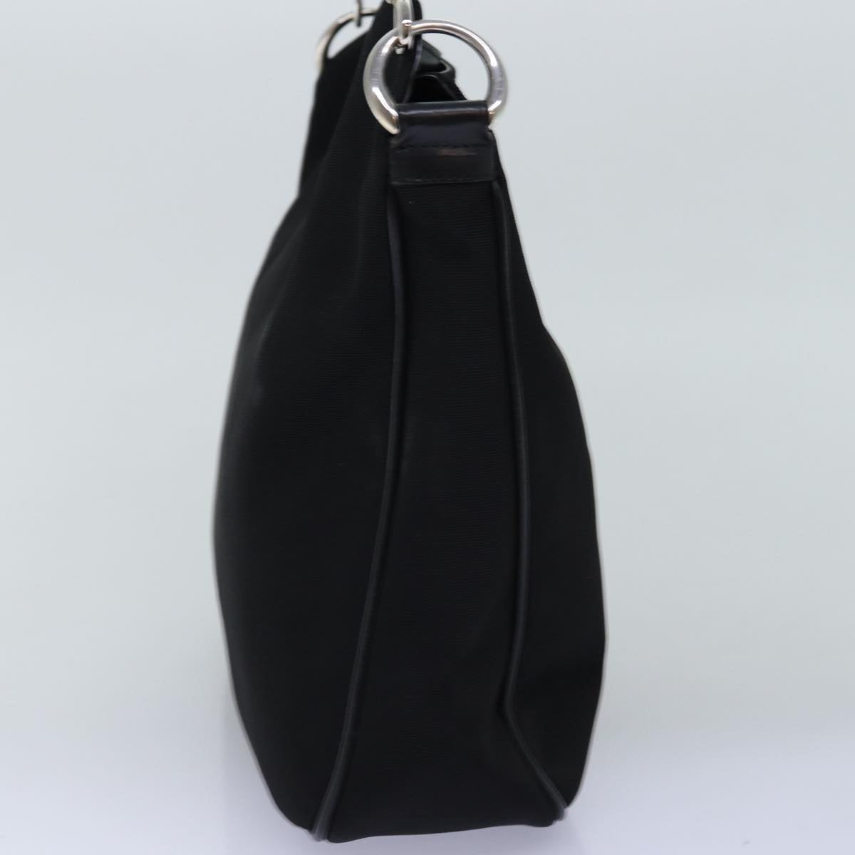 GUCCI Bamboo Hand Bag Nylon Black 001 1638 3444 74233
