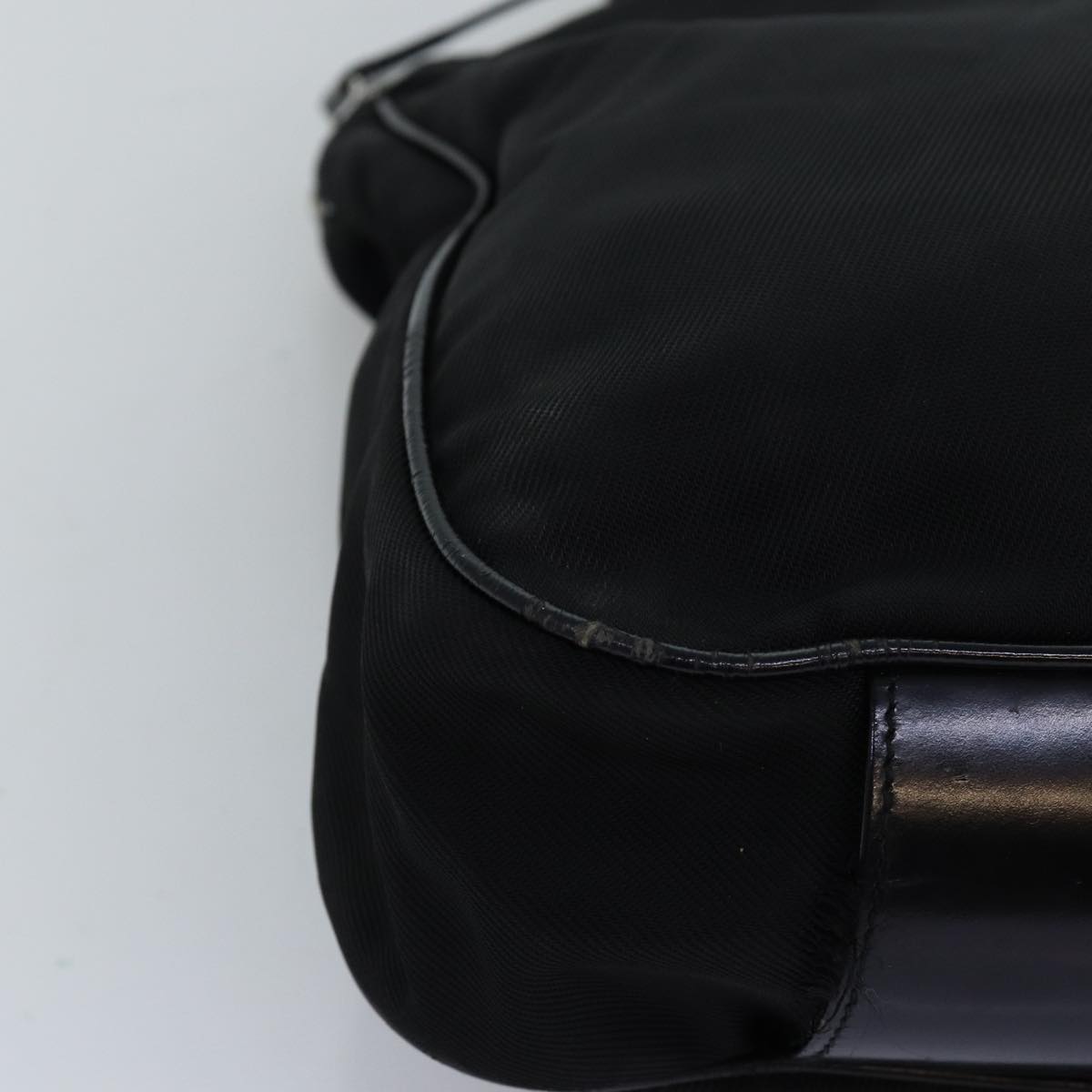 GUCCI Bamboo Hand Bag Nylon 2way Black 001 2058 1577 5 74234