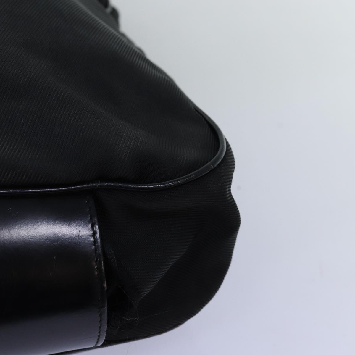 GUCCI Bamboo Hand Bag Nylon 2way Black 001 2058 1577 5 74234