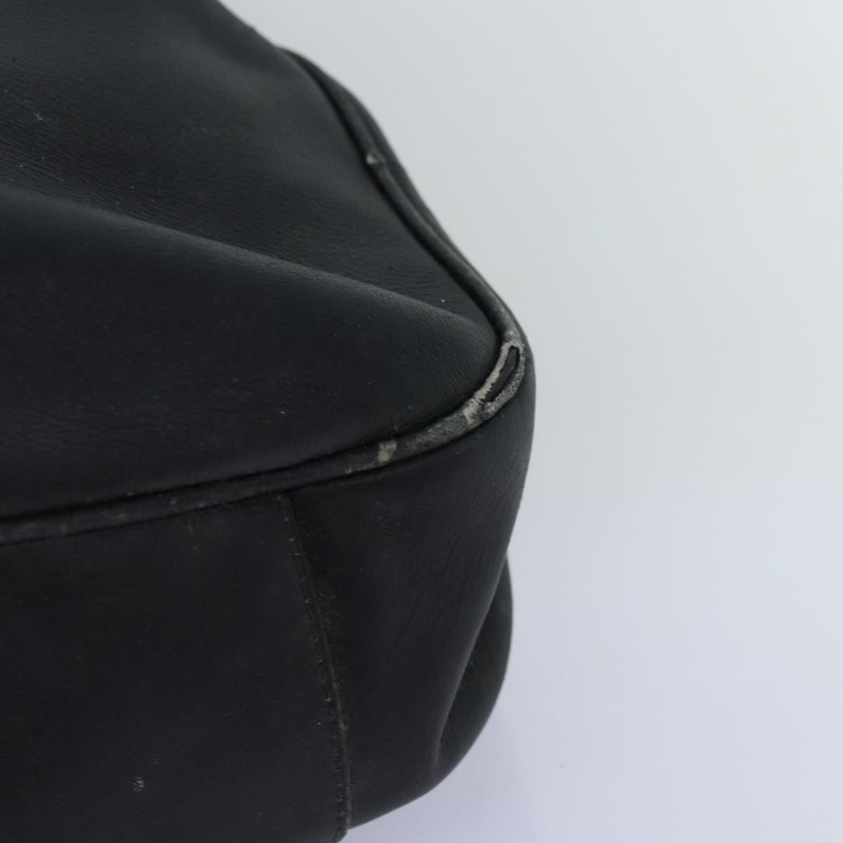 GUCCI Bamboo Shoulder Bag Leather 2way Black 001 123 1577 74262