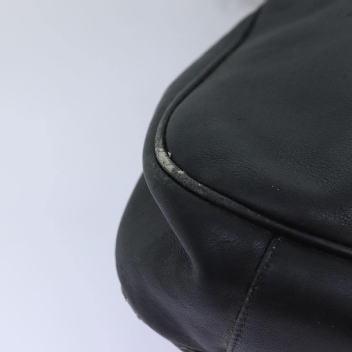 GUCCI Bamboo Shoulder Bag Leather 2way Black 001 123 1577 74262
