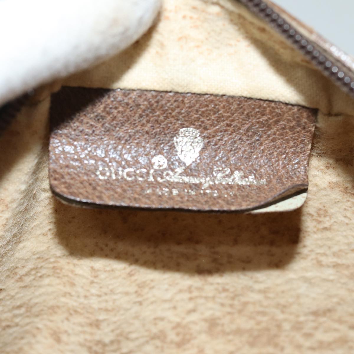 GUCCI GG Supreme Web Sherry Line Shoulder Bag PVC Beige 56 02 087 74416