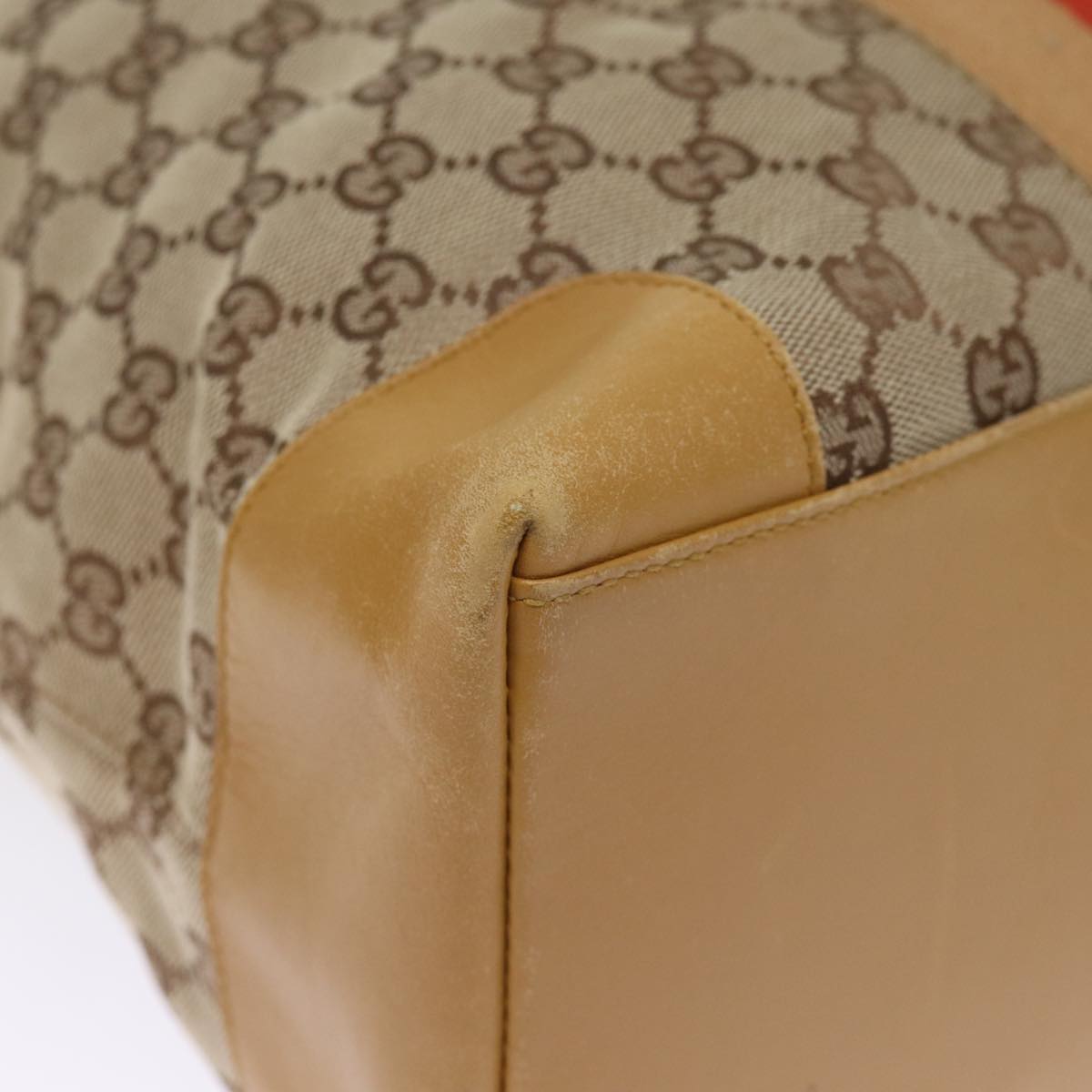 GUCCI GG Canvas Sherry Line Hand Bag Beige Red Brown 002 1093 74434
