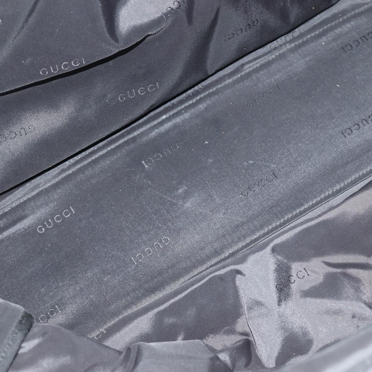 GUCCI Boston Bag Nylon 2way Black 74476