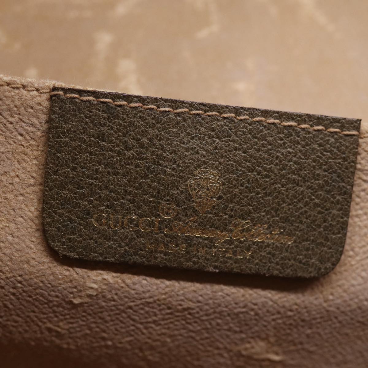 GUCCI GG Supreme Web Sherry Line Clutch Bag Beige Red Green 89 01 031 74490
