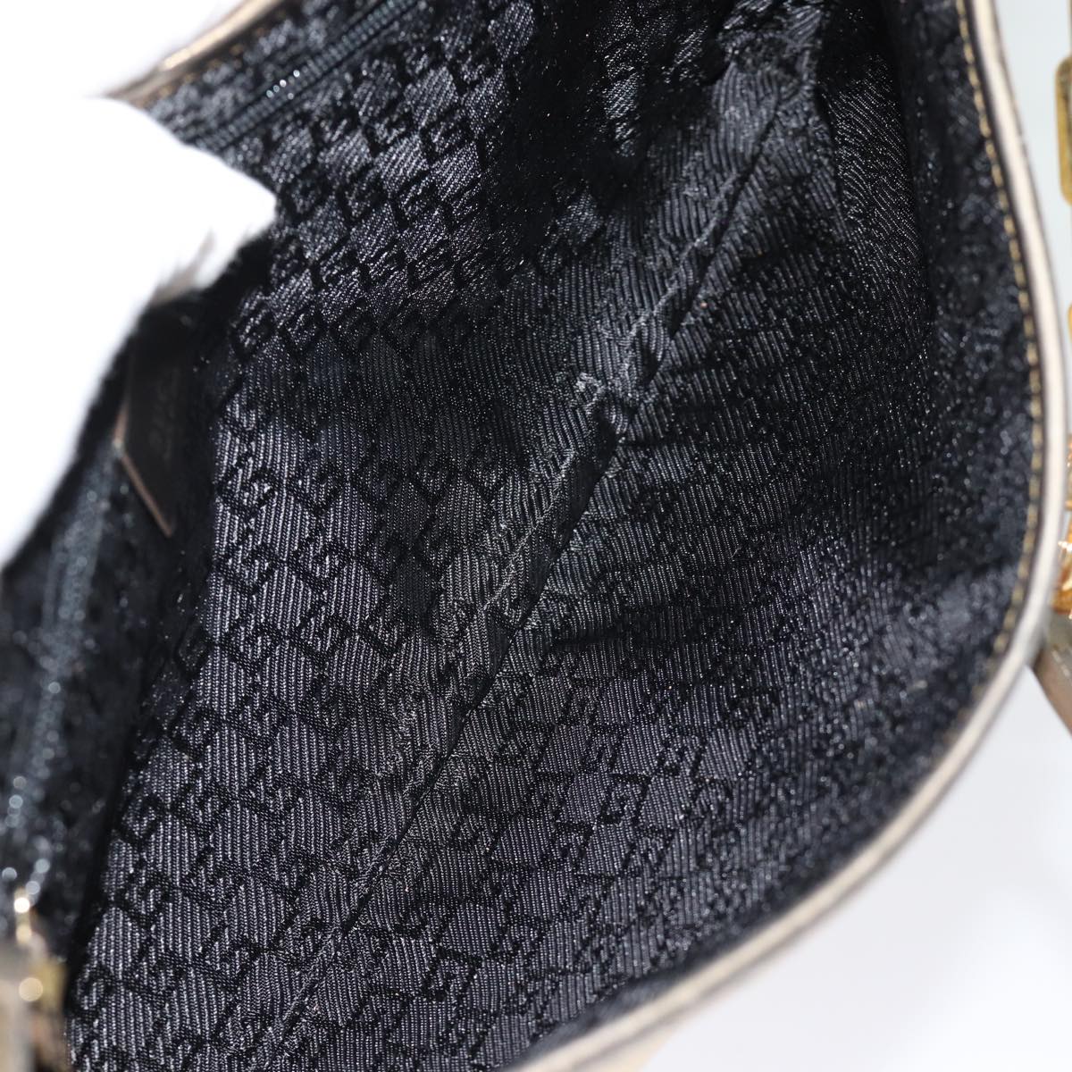 GUCCI Shoulder Bag Leather Gold 001 4113 2123 74555