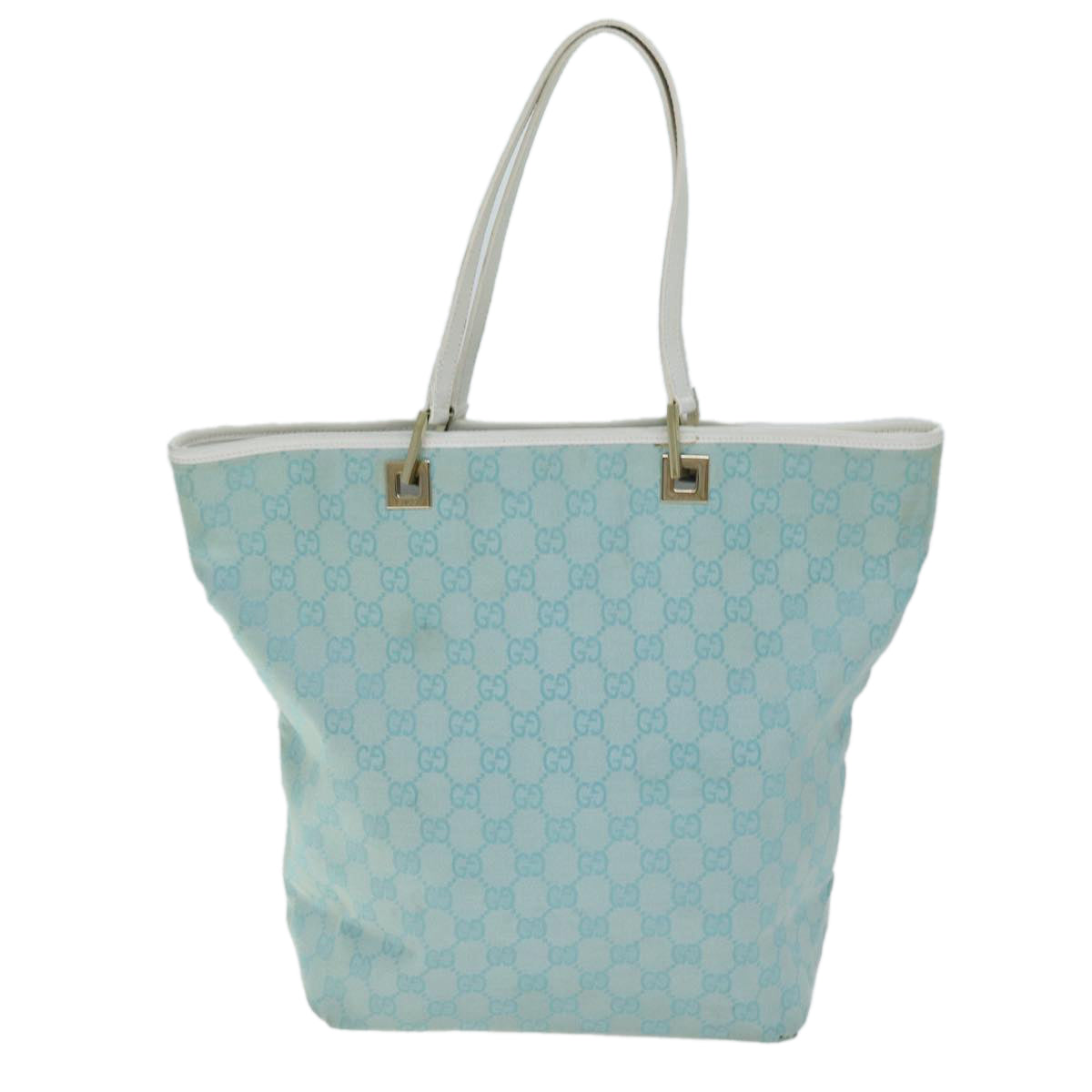 GUCCI GG Canvas Tote Bag Light Blue 002 1098 3444 74558
