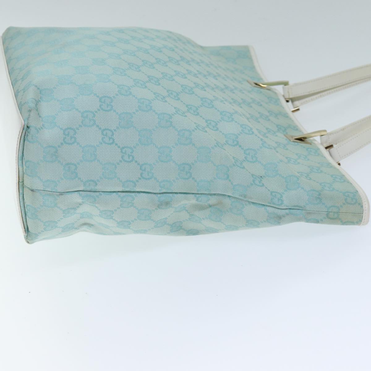 GUCCI GG Canvas Tote Bag Light Blue 002 1098 3444 74558