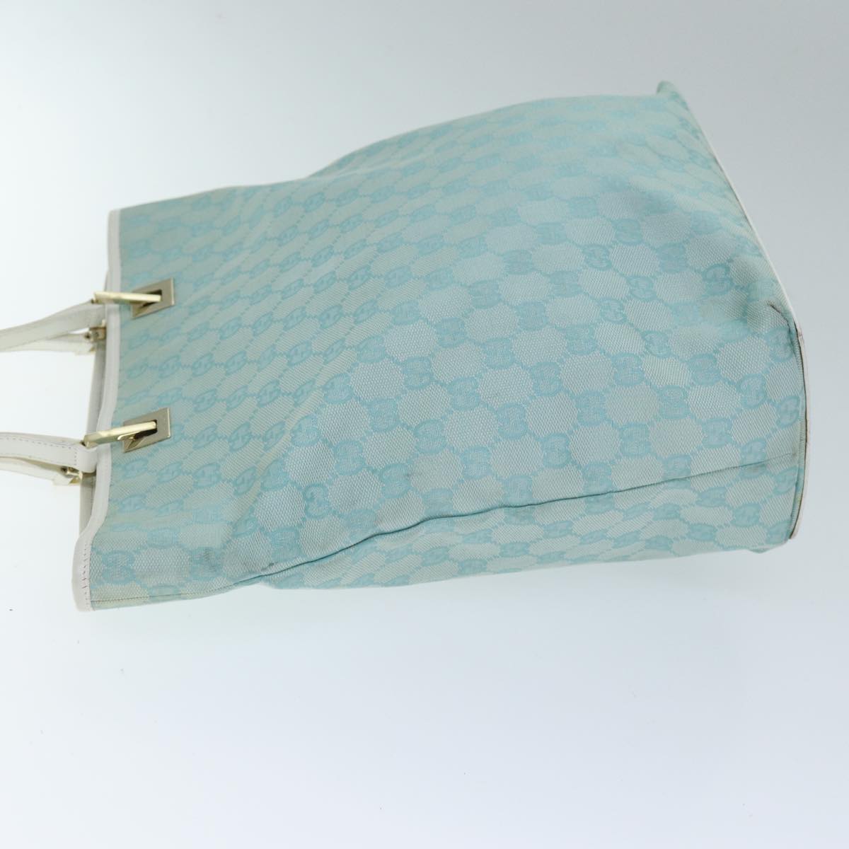GUCCI GG Canvas Tote Bag Light Blue 002 1098 3444 74558