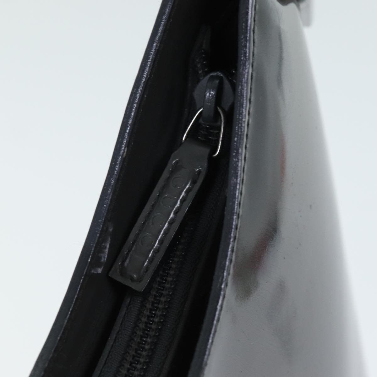 GUCCI Bamboo Shoulder Bag Enamel Gray 001 2046 3007 74562