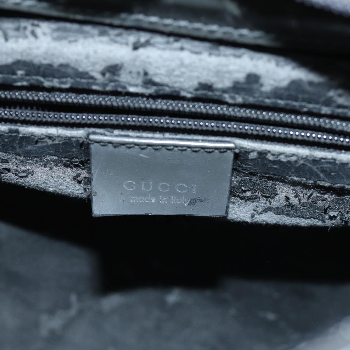 GUCCI Bamboo Shoulder Bag Enamel Gray 001 2046 3007 74562