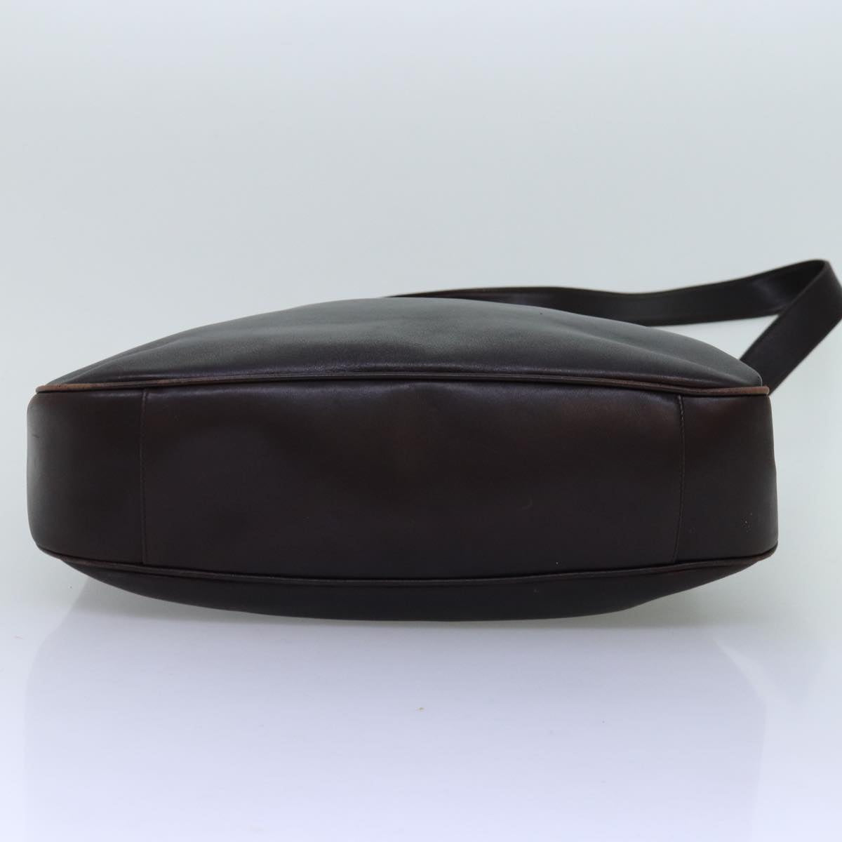 GUCCI Bamboo Shoulder Bag Leather 2way Black 001 1577 74564