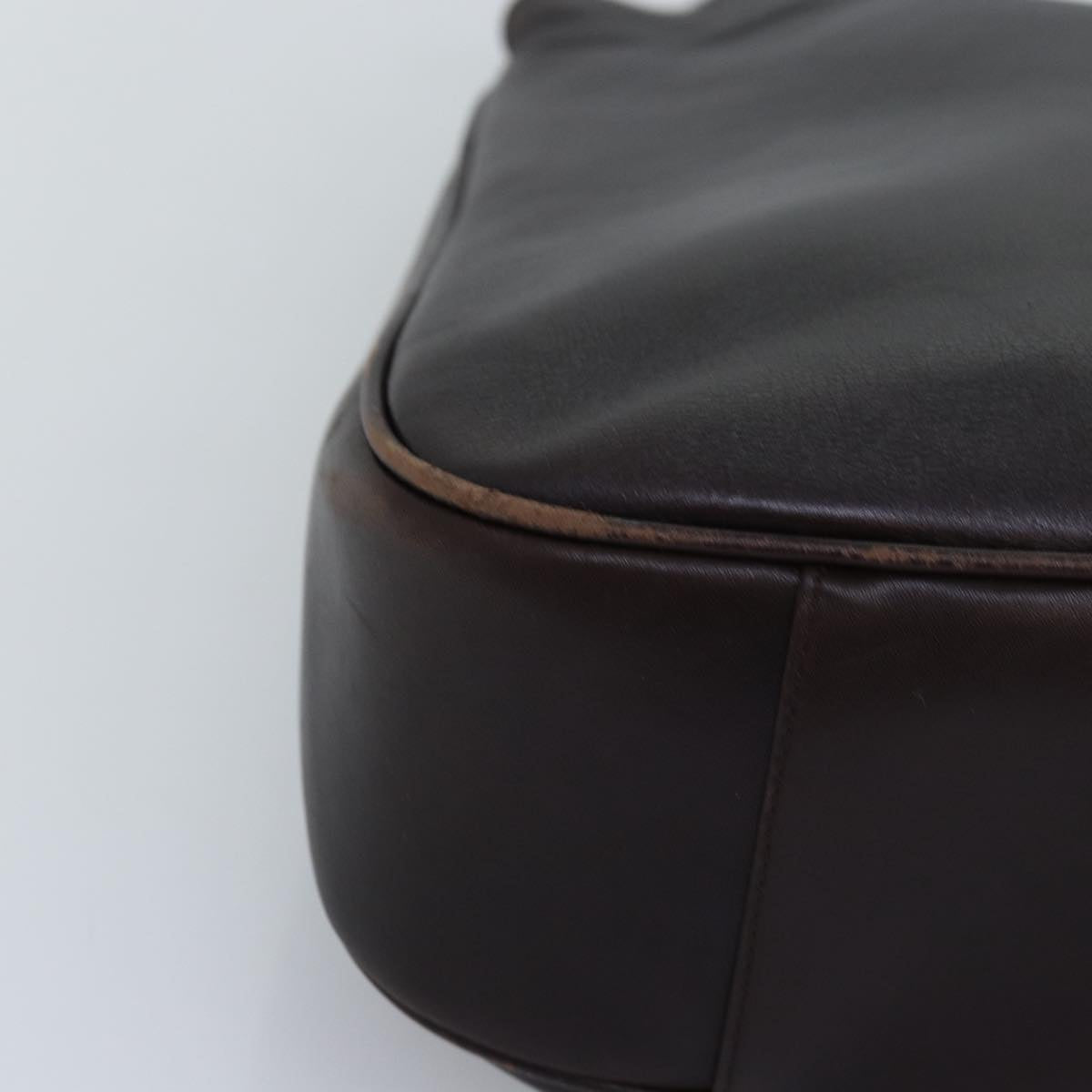 GUCCI Bamboo Shoulder Bag Leather 2way Black 001 1577 74564