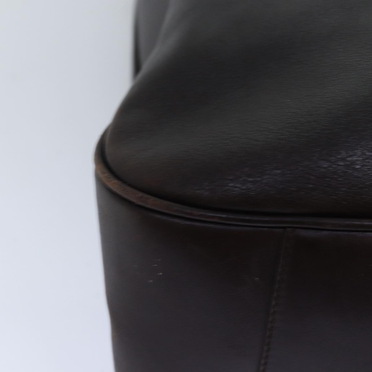 GUCCI Bamboo Shoulder Bag Leather 2way Black 001 1577 74564