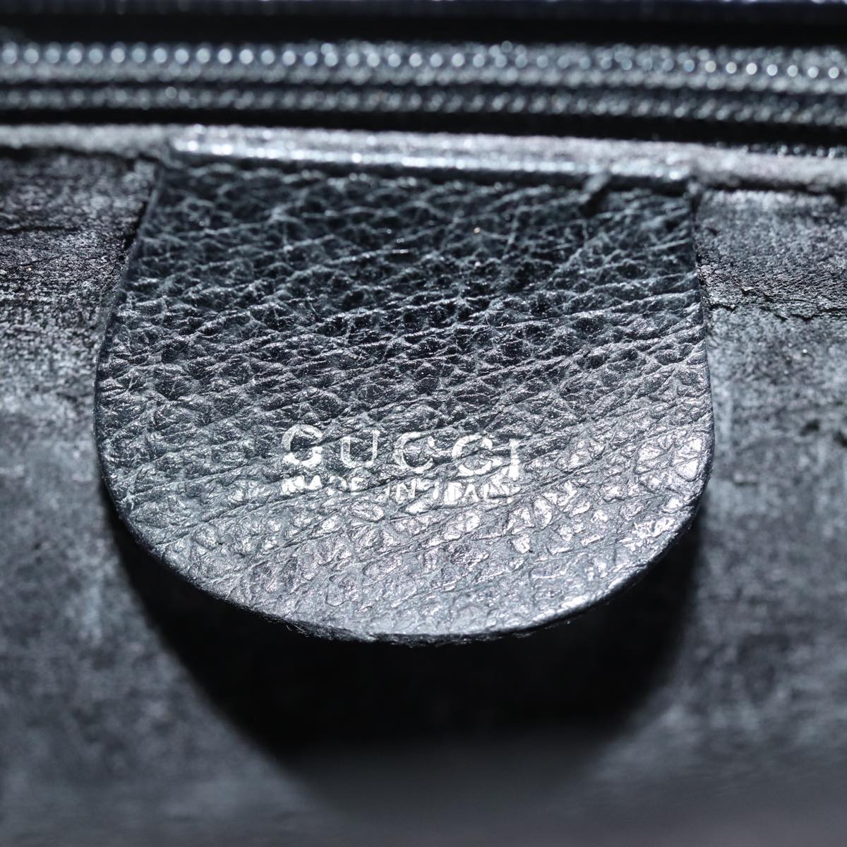 GUCCI Hand Bag Leather 2way Black 002 1118 0463 74592