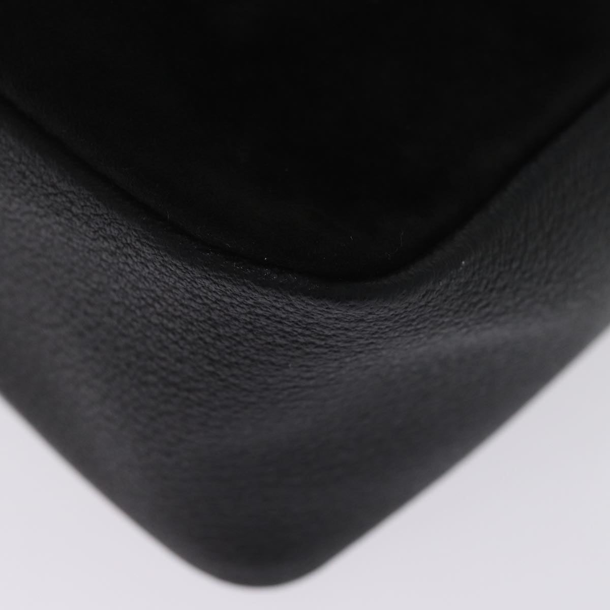 GUCCI Bamboo Hand Bag Suede Black 000 3444 0575 74613
