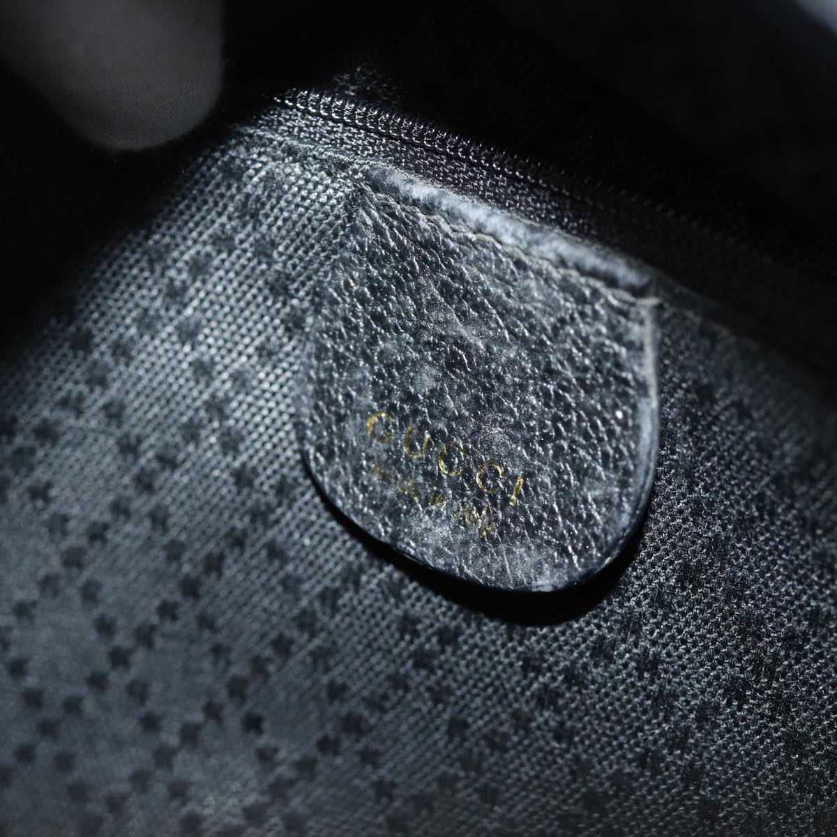 GUCCI Bamboo Hand Bag Suede Black 000 3444 0575 74613