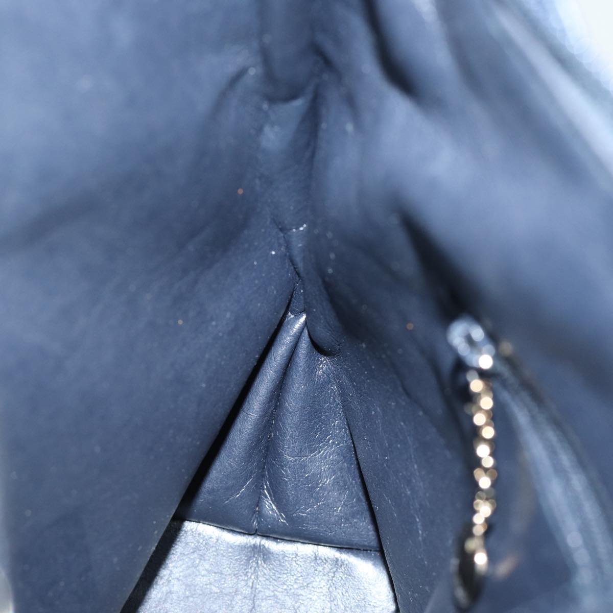 GUCCI Shoulder Bag Leather Navy 001 2058 3014 74646