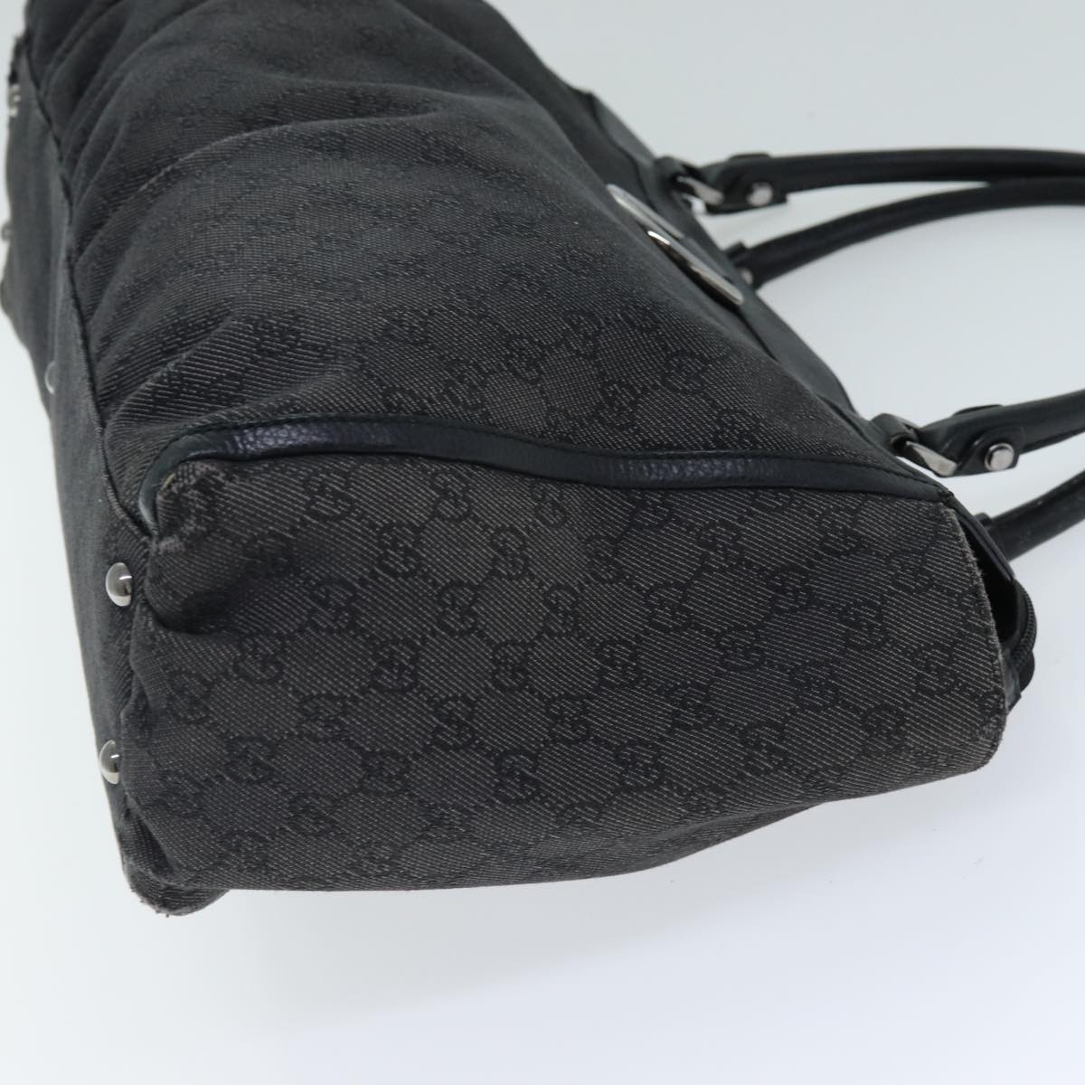 GUCCI GG Canvas Tote Bag Outlet Gray 341491 74649