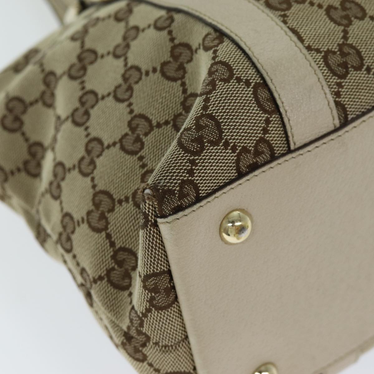 GUCCI GG Canvas Tote Bag Beige 141470 74651