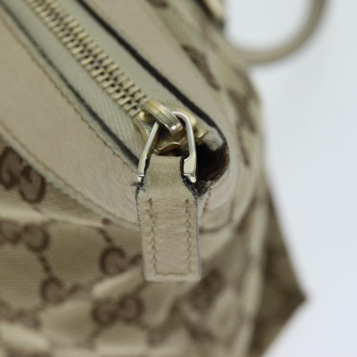 GUCCI GG Canvas Tote Bag Beige 141470 74651