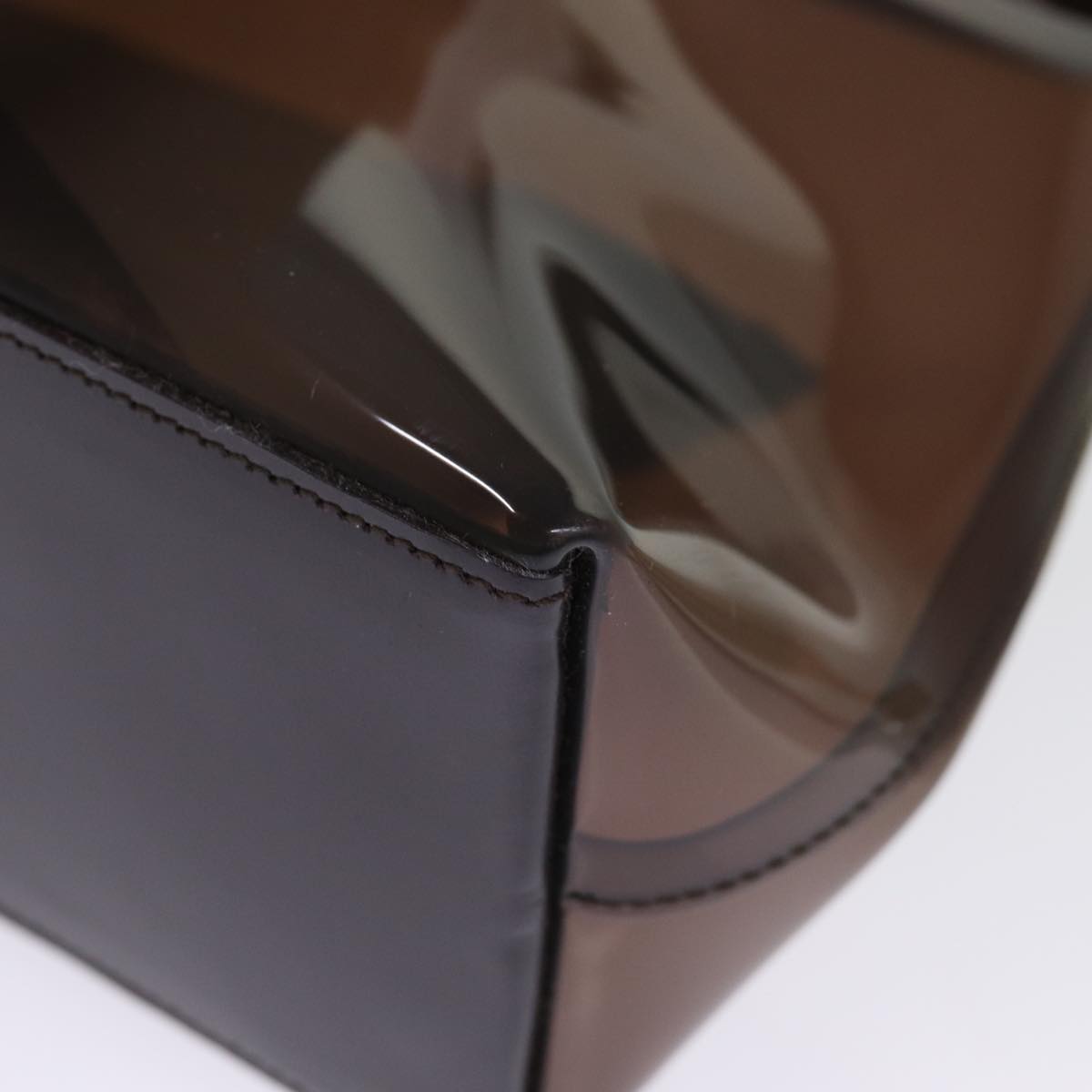 GUCCI Shoulder Bag Vinyl Brown 74653
