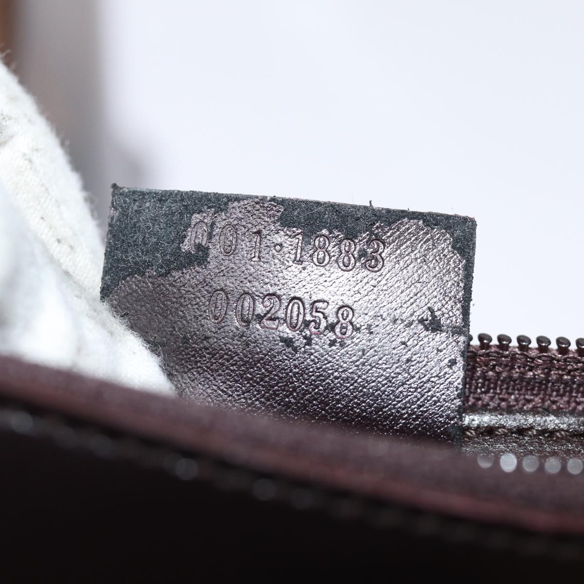 GUCCI Shoulder Bag Vinyl Brown 74653