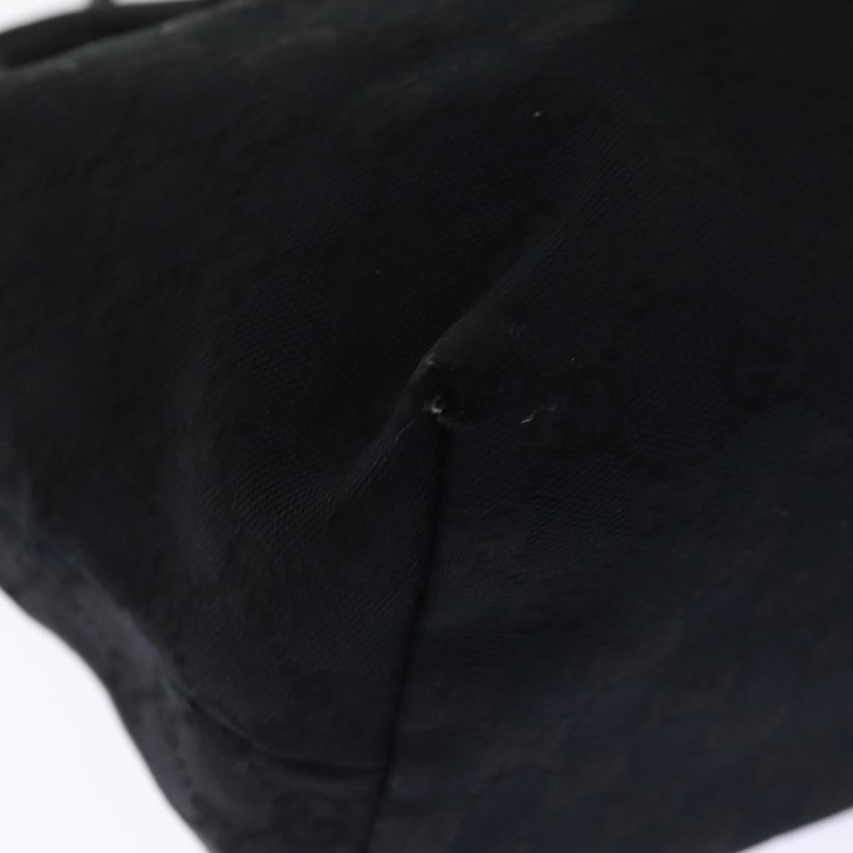 GUCCI GG Canvas Tote Bag Black 211976 74655