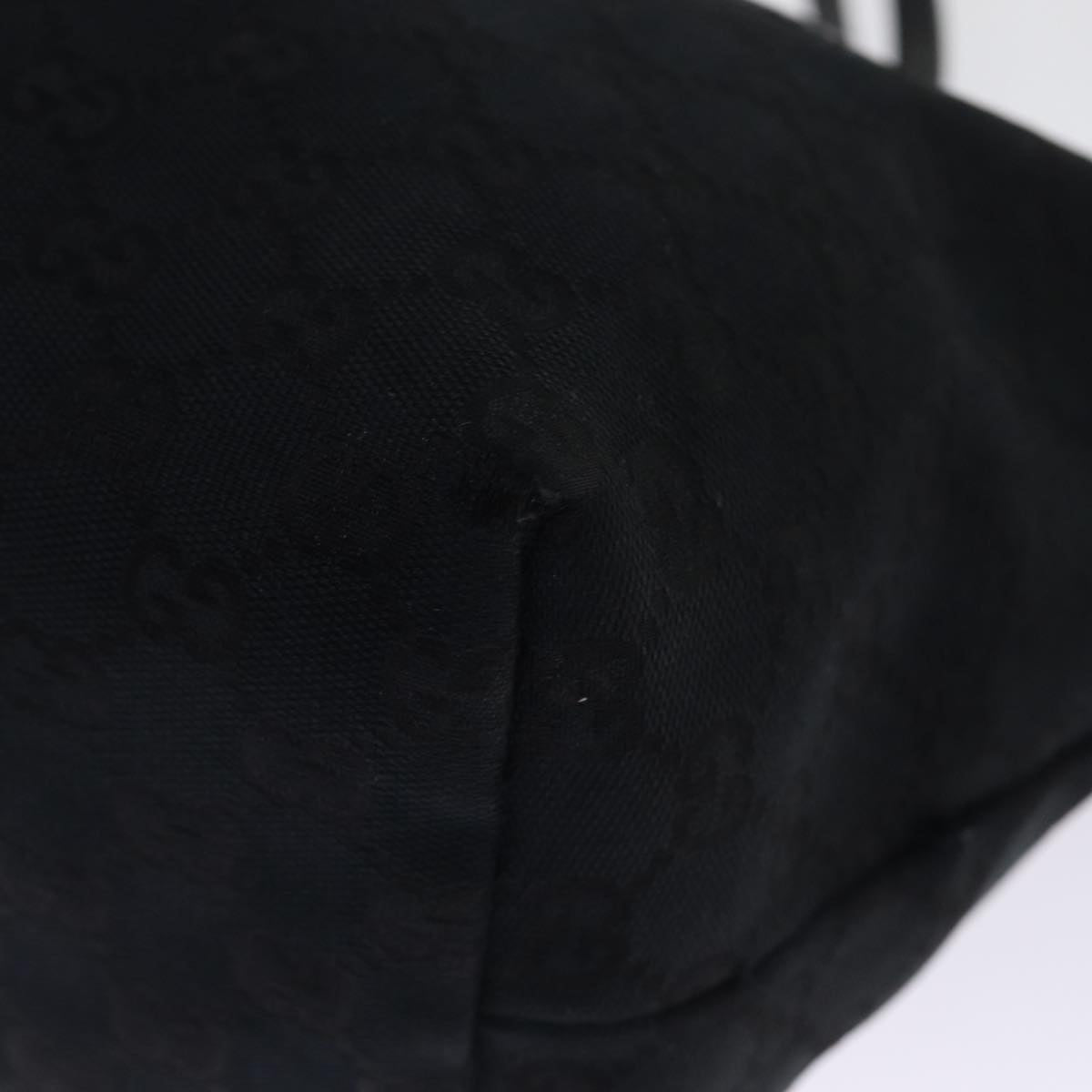 GUCCI GG Canvas Tote Bag Black 211976 74655