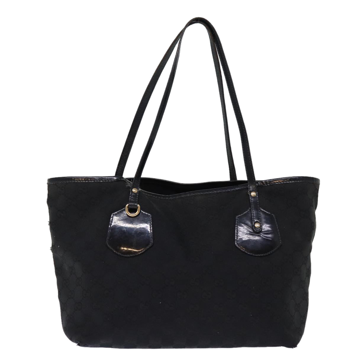 GUCCI GG Canvas Tote Bag Black 211976 74655
