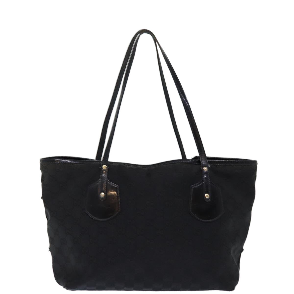 GUCCI GG Canvas Tote Bag Black 211976 74655