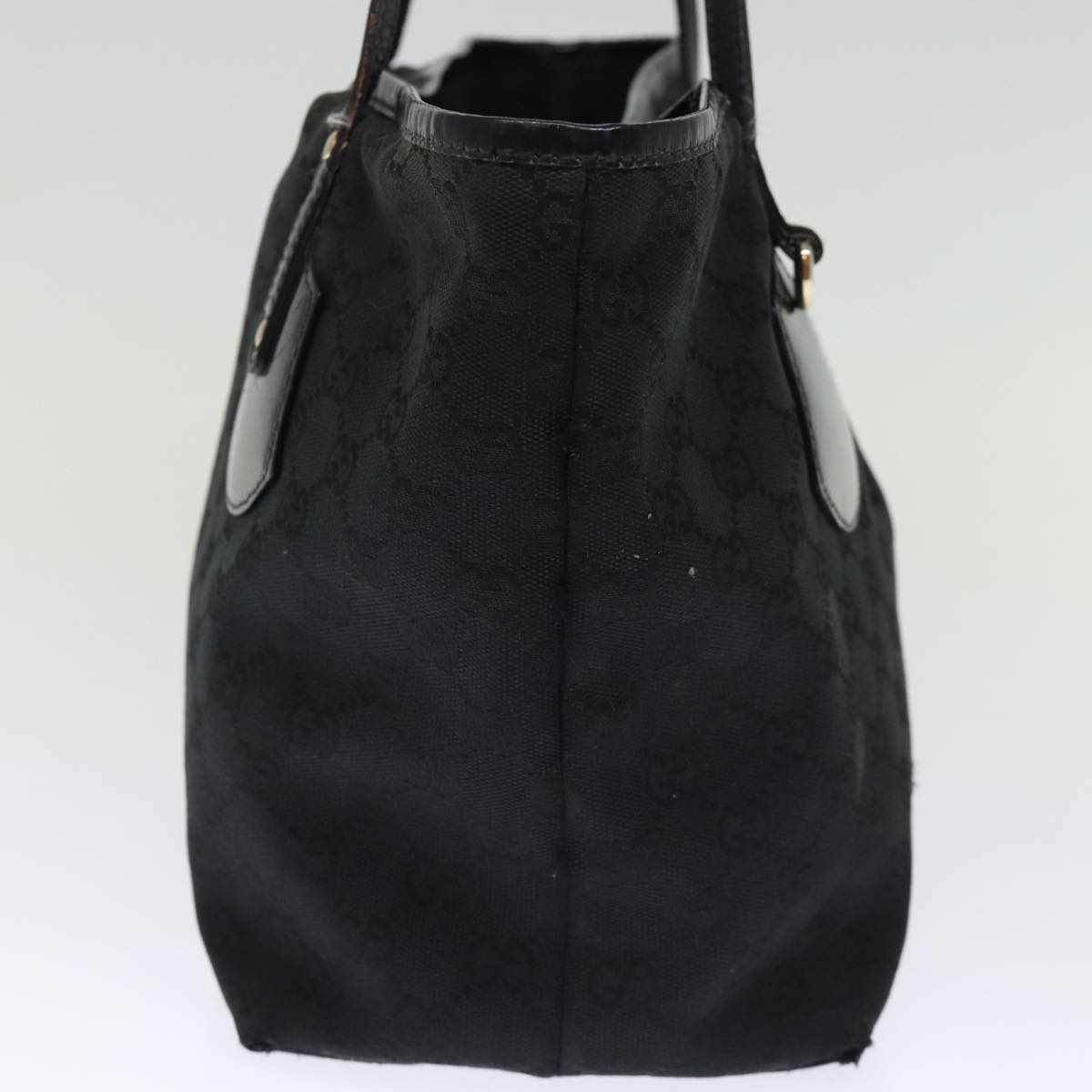 GUCCI GG Canvas Tote Bag Black 211976 74655
