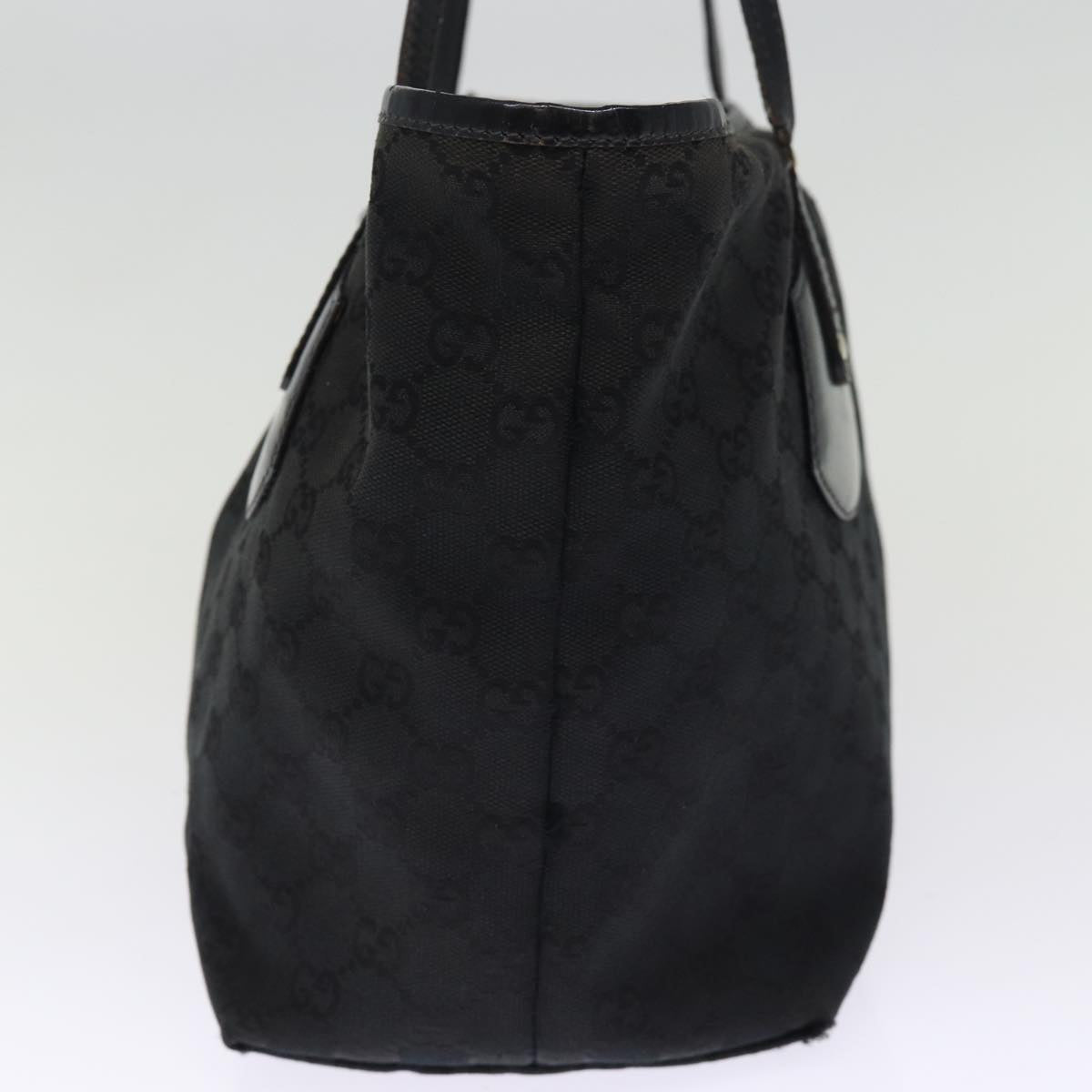 GUCCI GG Canvas Tote Bag Black 211976 74655