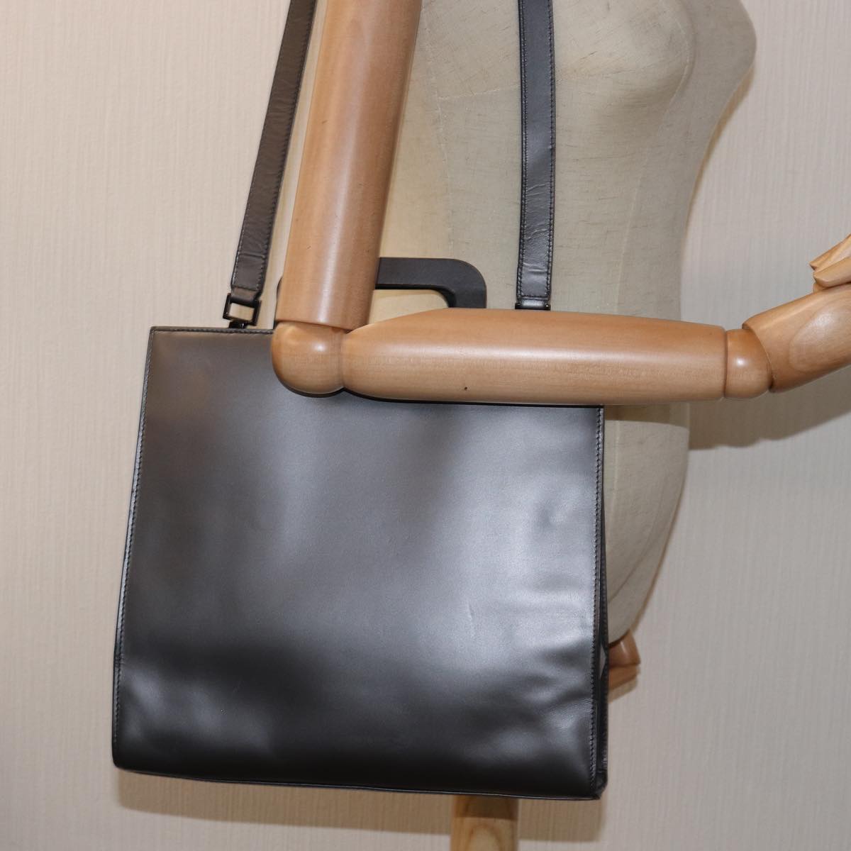 GUCCI Hand Bag Leather 2way Silver 001 2058 1853 6 74662