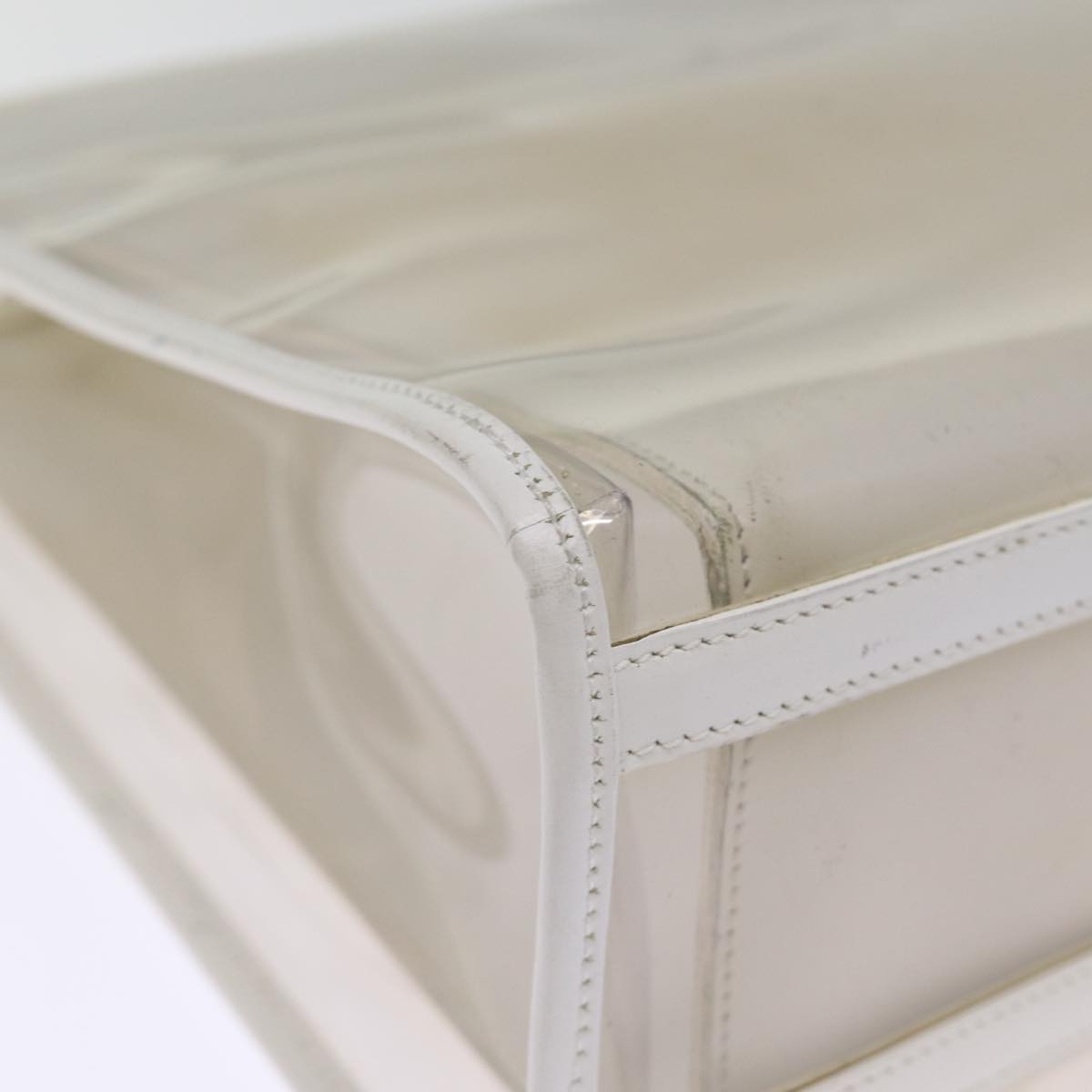 GUCCI Hand Bag Vinyl White 002 2058 0454 5 74663