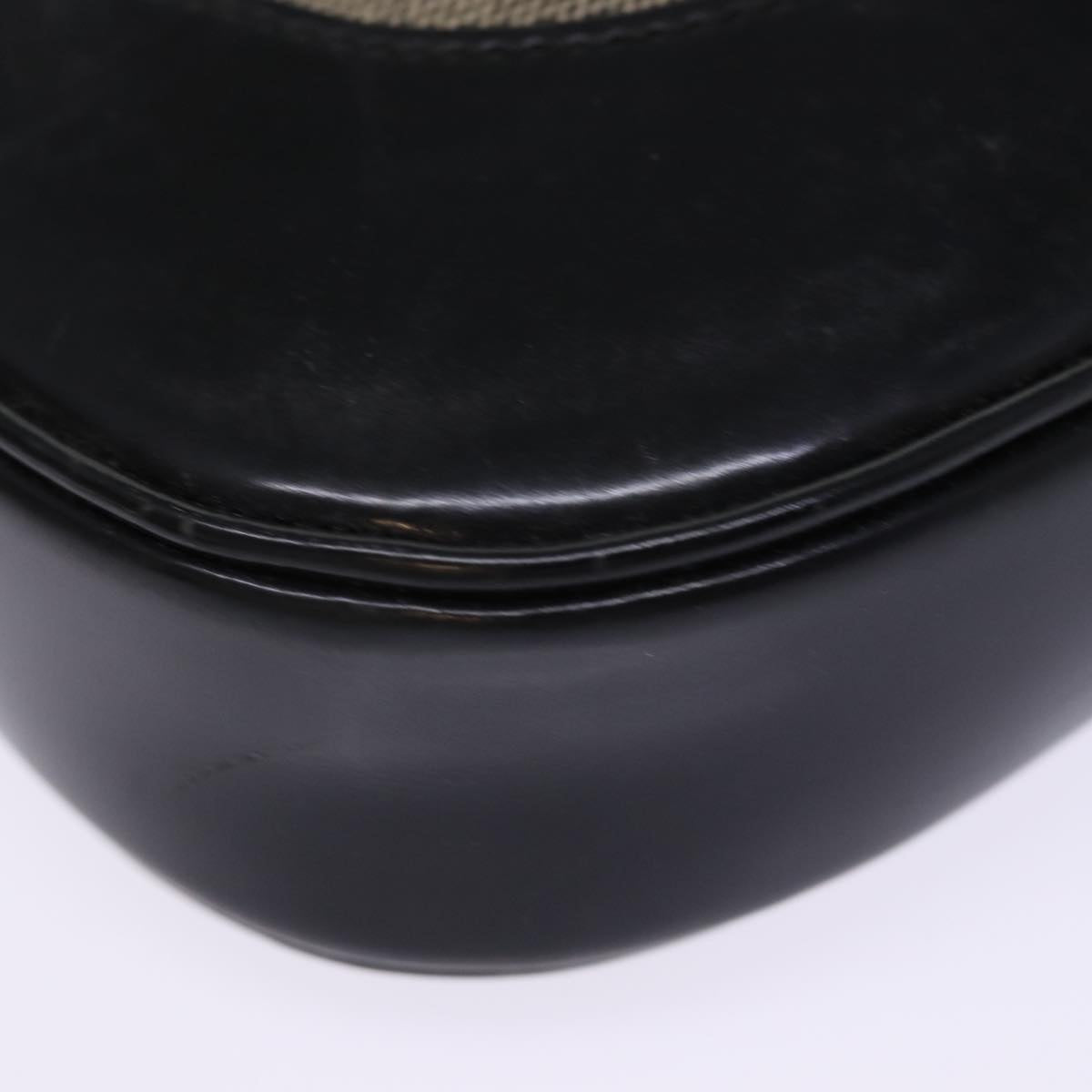 GUCCI Jackie Shoulder Bag Canvas Black Gray 001 3306 74710