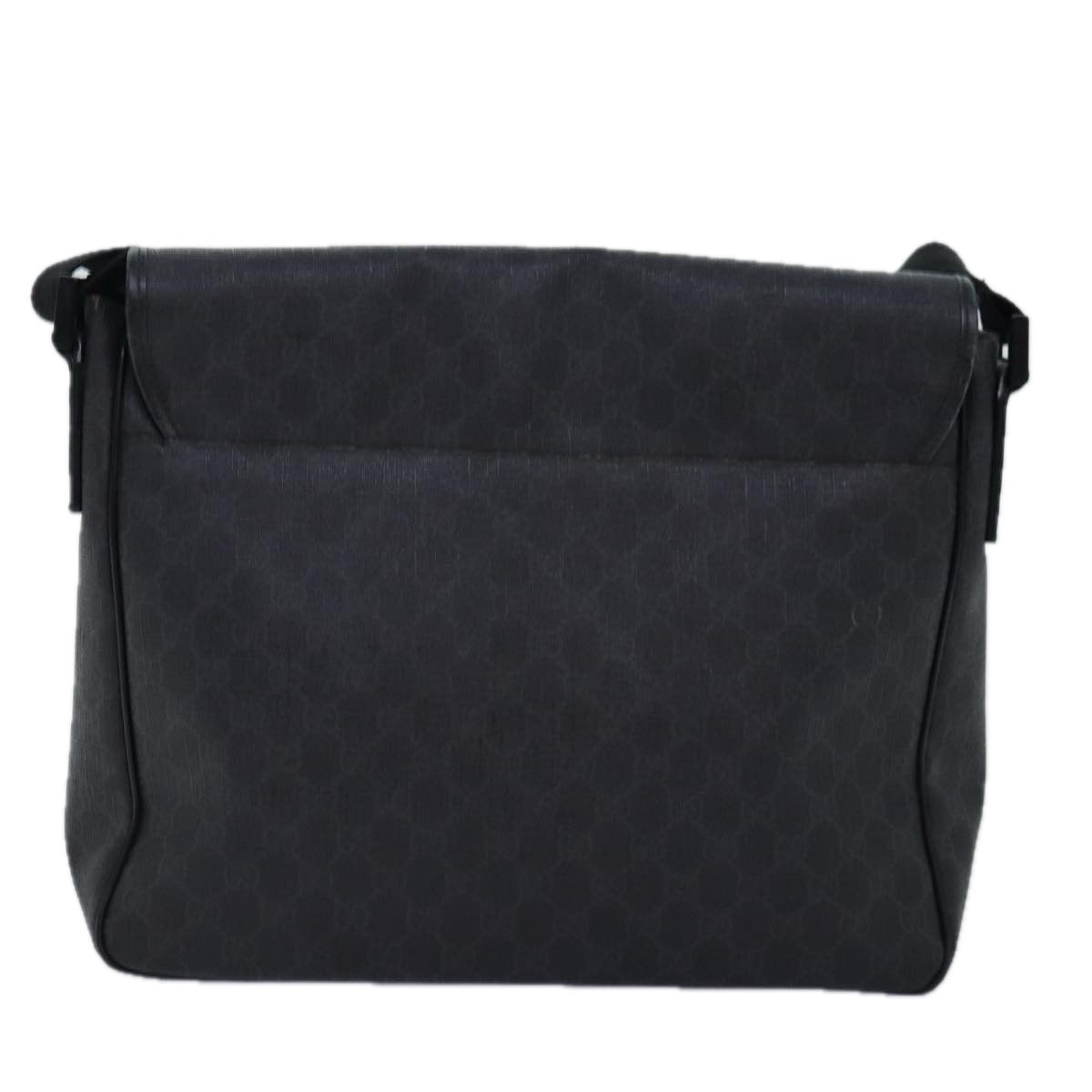 GUCCI GG Supreme Shoulder Bag PVC Leather Black 169935 74711