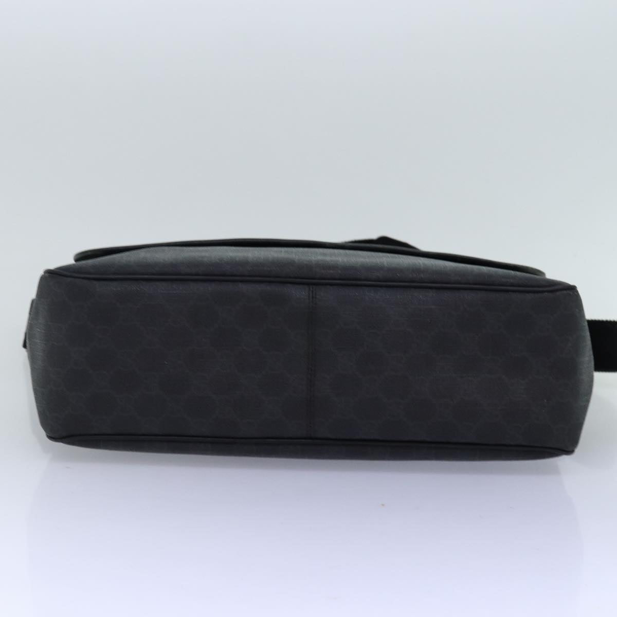GUCCI GG Supreme Shoulder Bag PVC Leather Black 169935 74711