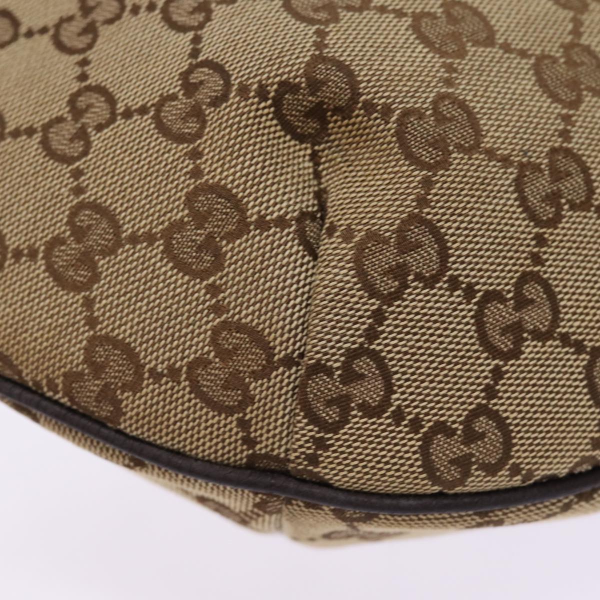 GUCCI GG Canvas Shoulder Bag Beige 181092 74781