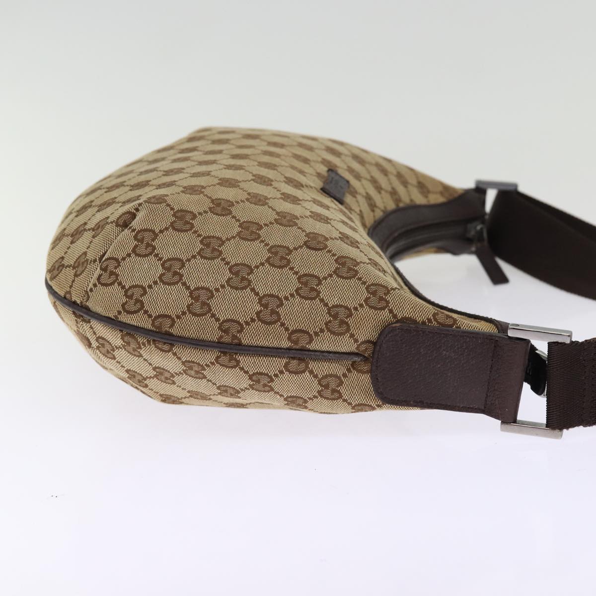 GUCCI GG Canvas Shoulder Bag Beige 181092 74781