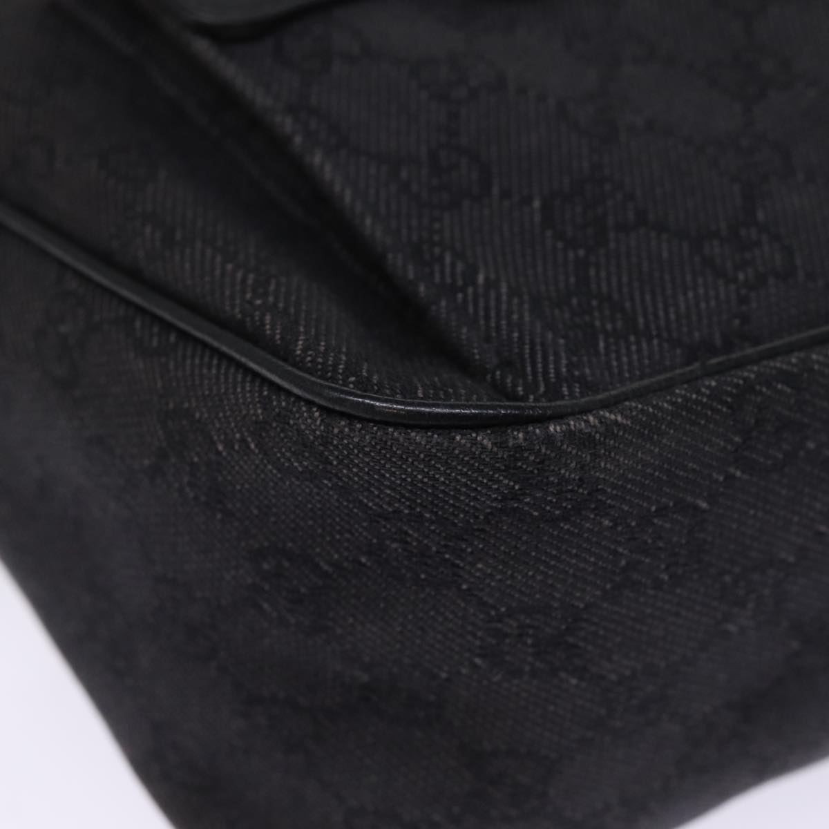 GUCCI GG Canvas Shoulder Bag Outlet Black 293581 74784