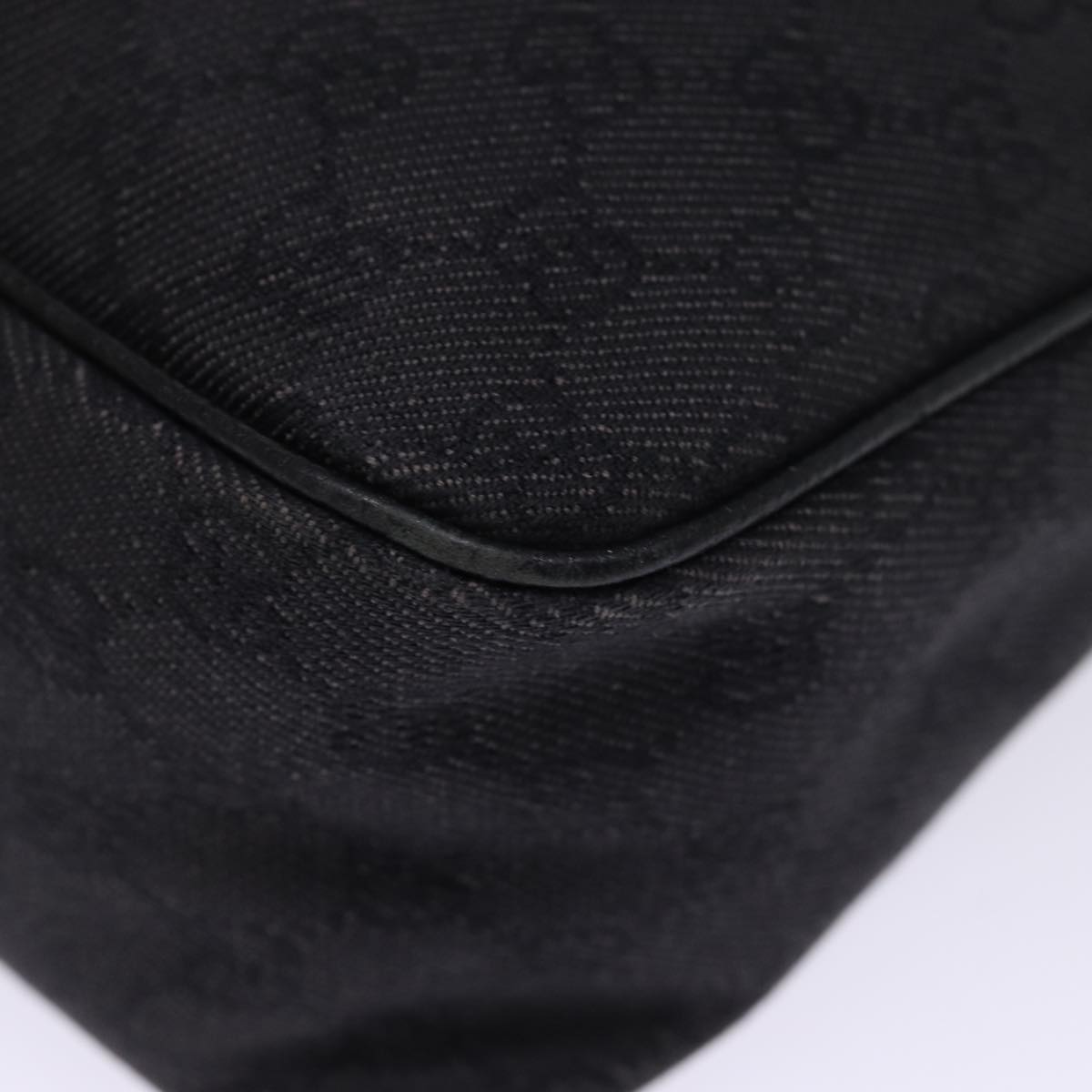 GUCCI GG Canvas Shoulder Bag Outlet Black 293581 74784
