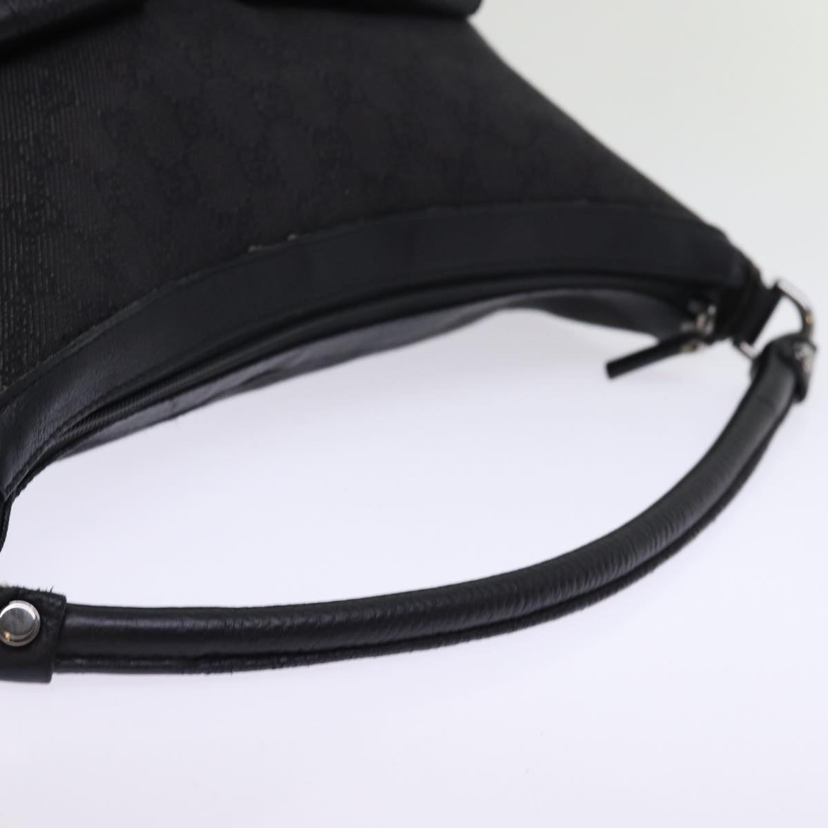 GUCCI GG Canvas Shoulder Bag Outlet Black 293581 74784