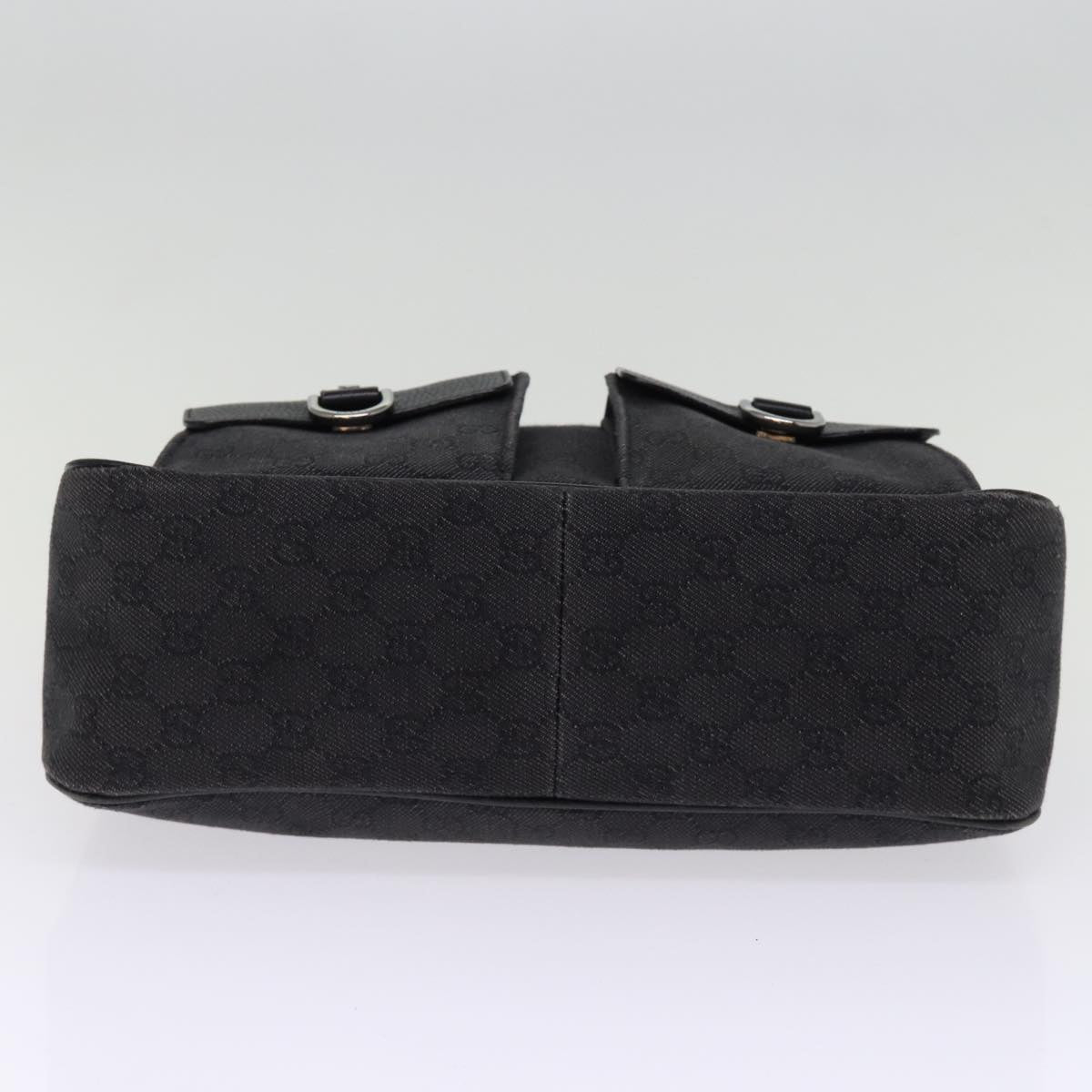 GUCCI GG Canvas Shoulder Bag Outlet Black 293581 74784
