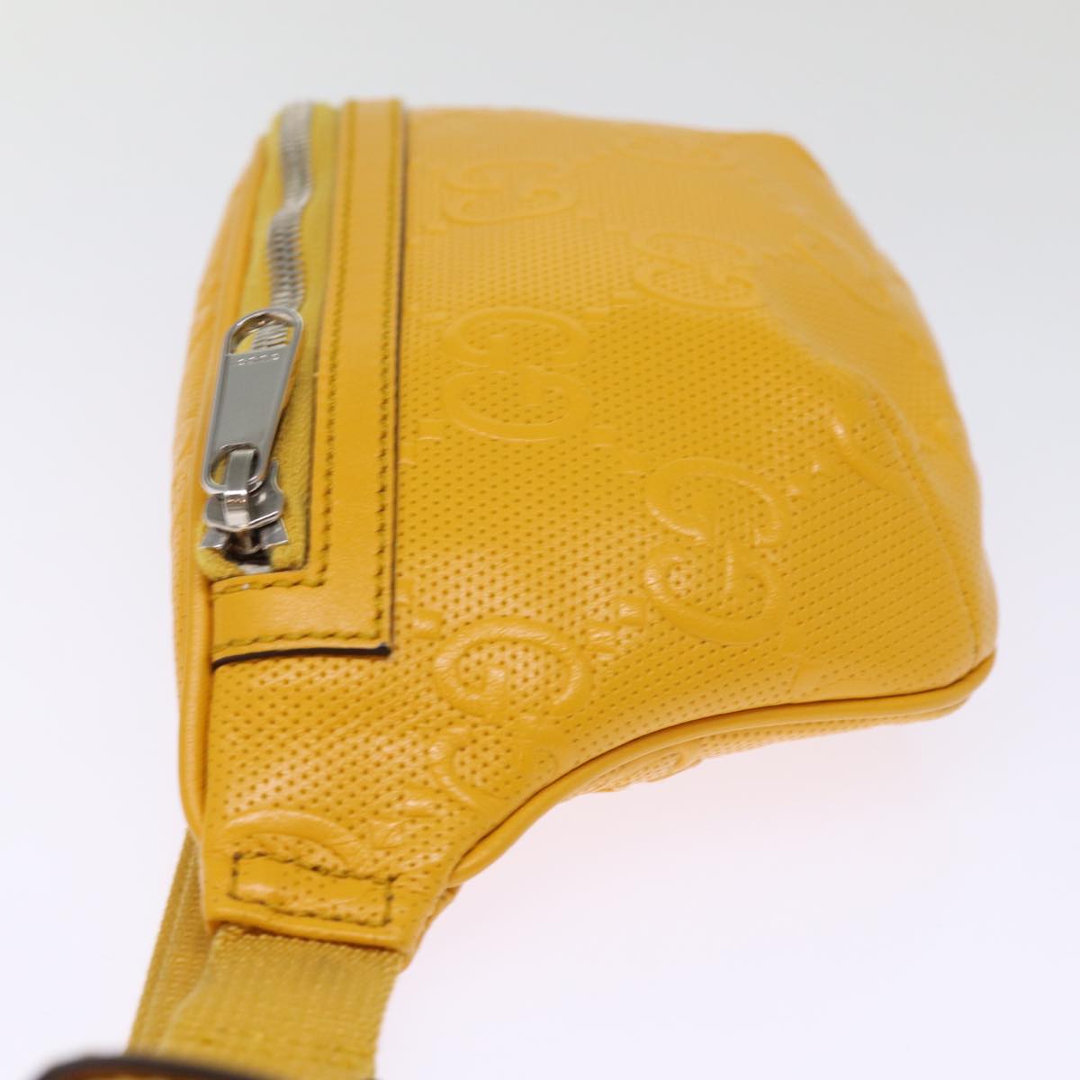 GUCCI GG Emboss Body Bag Yellow 658582 74794